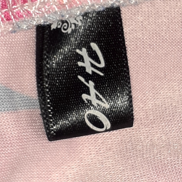 HAOOHU FLORAL MAXI DRESS WOMEN'S SIZE XL PINK BLUE V-NECK - Picture 9 of 10